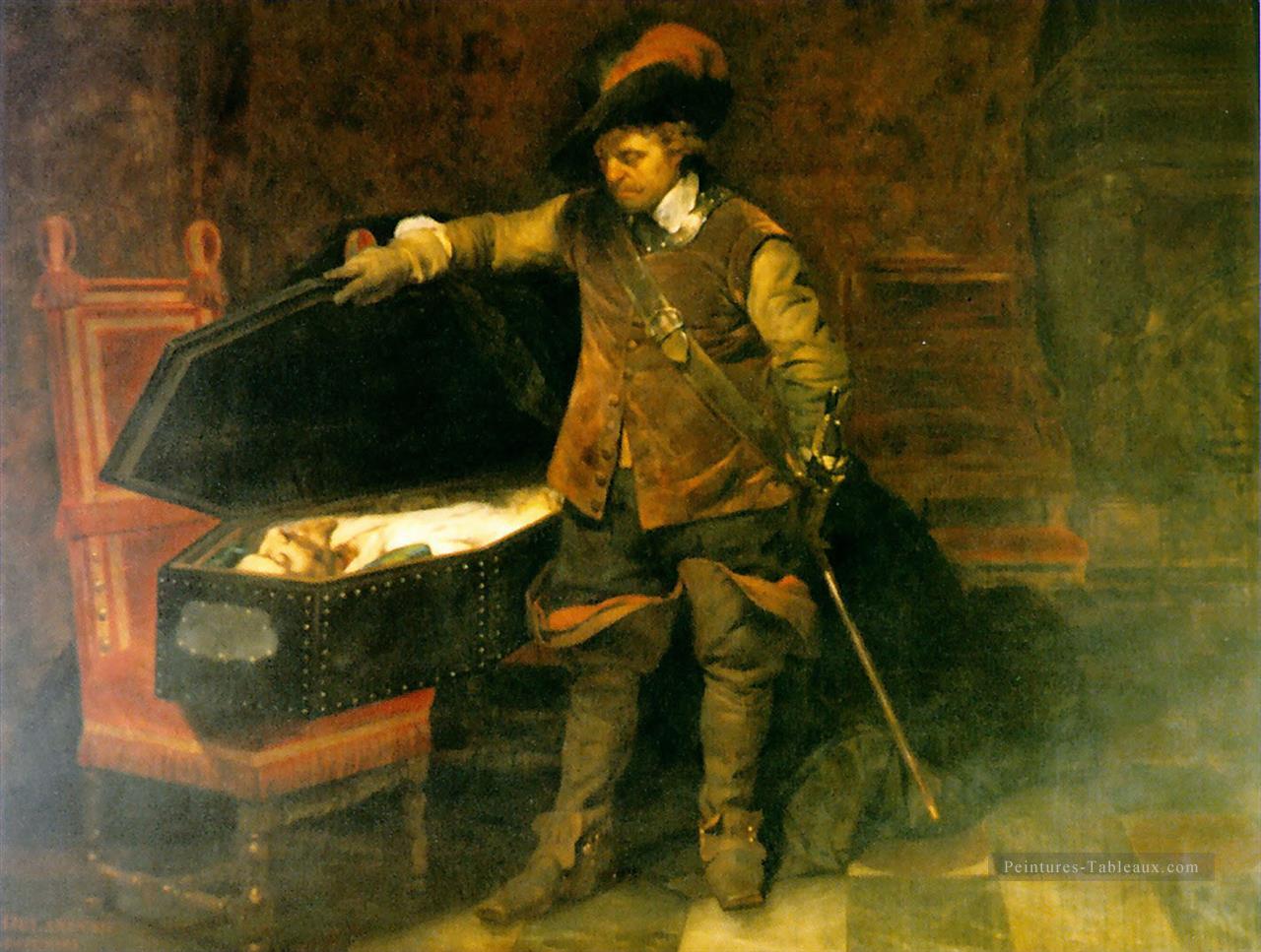 Cromwell et Charles Ier 1831 Hippolyte Delaroche Peintures à l'huile